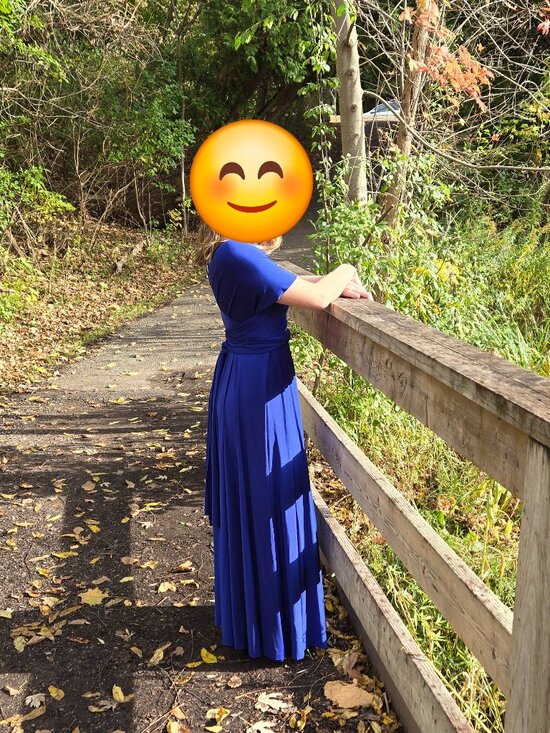 HENKAA Sakura Maxi Dress - Royal Blue - Picture 2 of 4